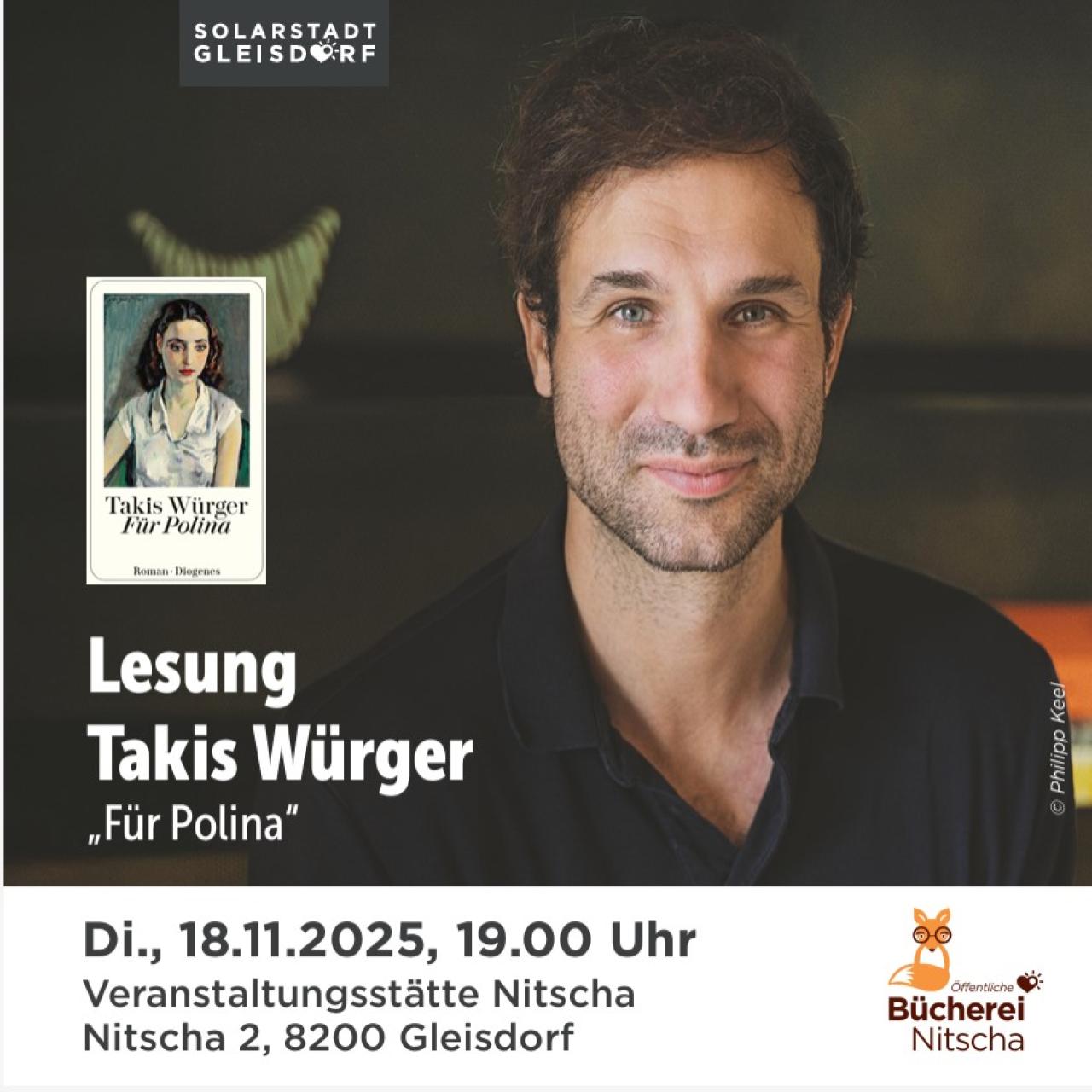 Lesung Takis Würger